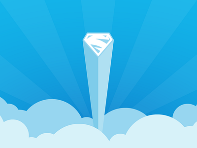 Man Of Steel flat graphic design icon illustration illustrator logo man of steel simple superman