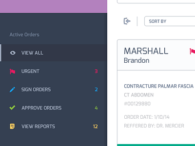 Flyout Menu & Dashboard