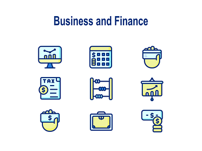 Business and Finance affinitydesigner dribbble iconography illustration madewithaffinty
