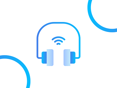 Headset adobe illustrator cc affinitydesigner design dribbble flat iconography illustration logo vector