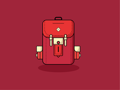 Bag adobe illustrator cc design dribbble flat illustration vector