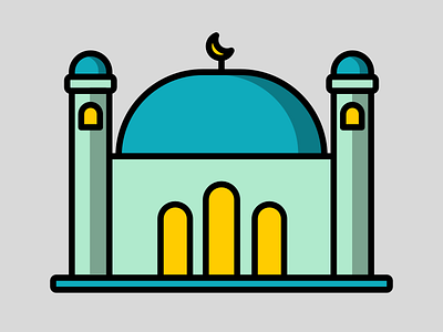 Mosque affinitydesigner design dribbble illustration vector