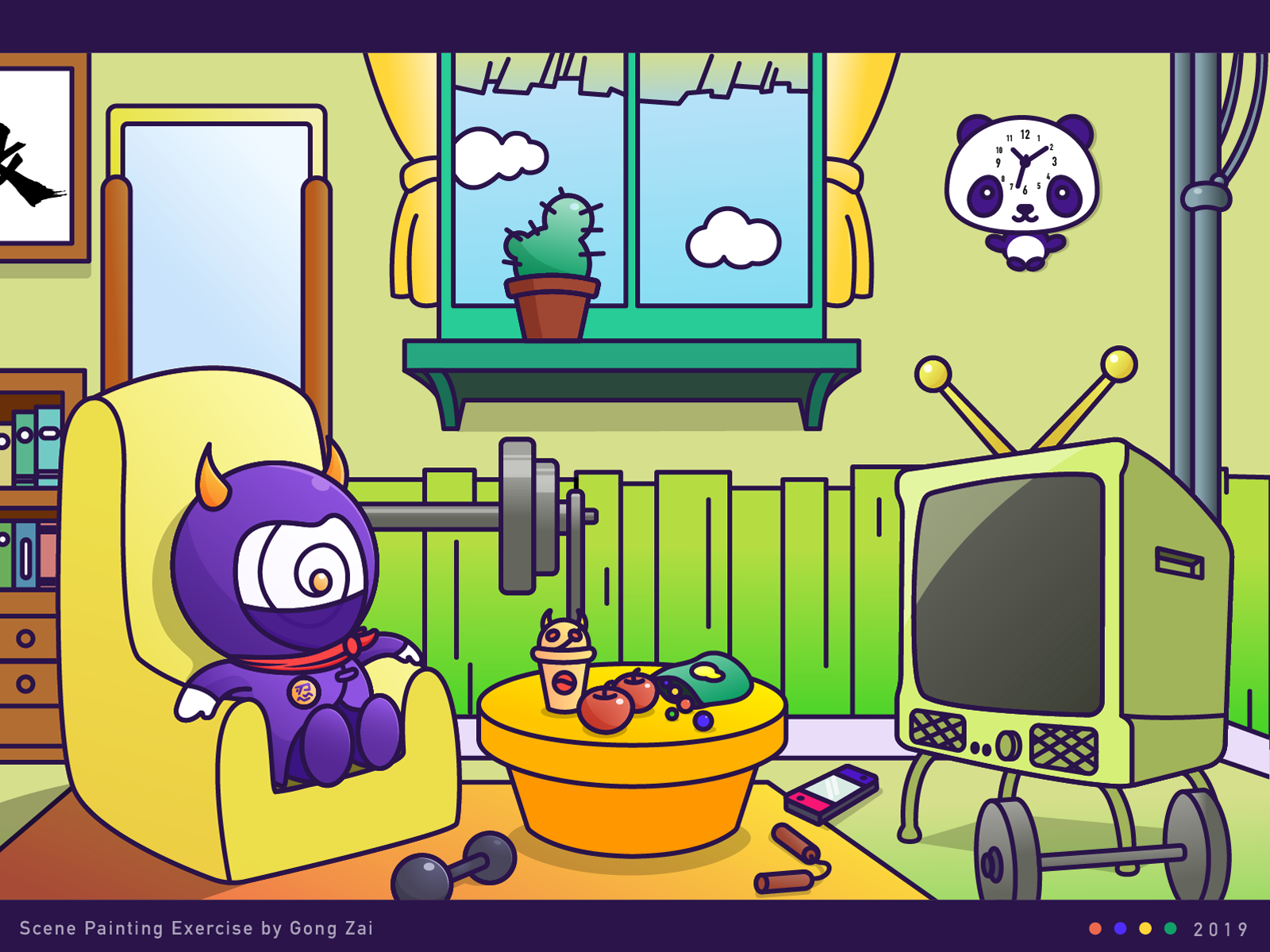 Ninja House by Gong Zai on Dribbble