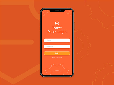 Tegger.io ( Login Dashboard App ) app cripto design flat login login form login screen ui ui design ux uxdesign web website