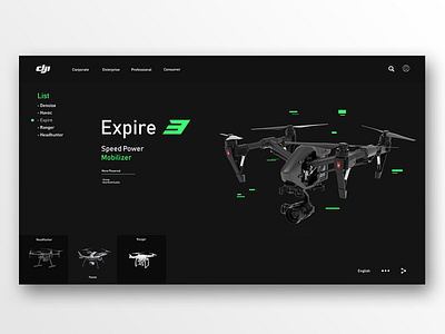 DJI Unofficial Web Design