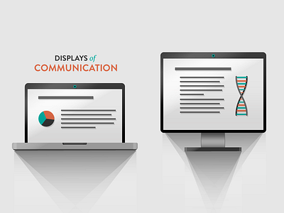 Displays of Communication data design displays icons macbook ui