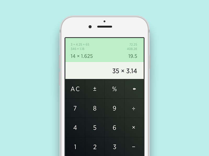 Calculator: Day 004 app calculator data math mobile numbers pastel