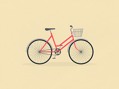 Bike airbnb basket bike fender illustrations pedals texture