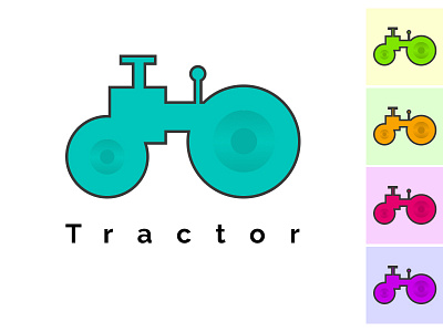Tractor logo brand brand design brand identity branding branding design illustraion logo logo design logo designer logodesign logos logotype