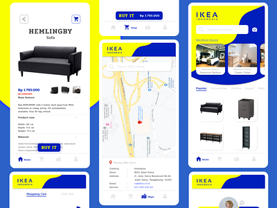 IKEA Mobile App | Case Study animated gif app branding case study clean ui design app figmadesign figmotion illustrations mobile mobile design motion product product design prototype ui ui design ux ux design ux research