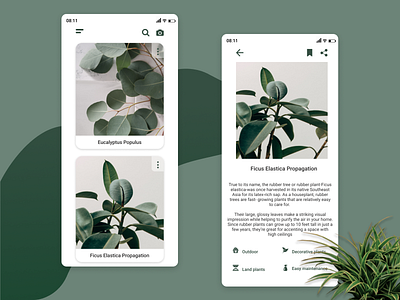 Plants mobile app
