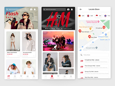 h&m mobile app app design clean ui fashion app fashion brand fashion design mobile app mobile app design mobile design product design ui ui design ux ux design ux research