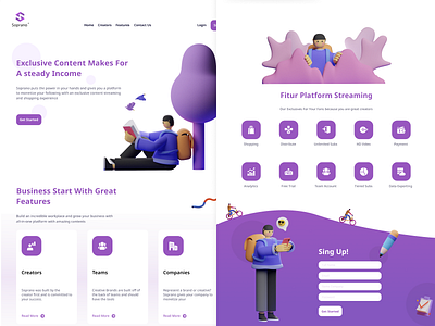 Landing Page Website Design app design clean ui mobile app design mobile design product design ui deisgn ui design ux desgin ux design ux research web design website design