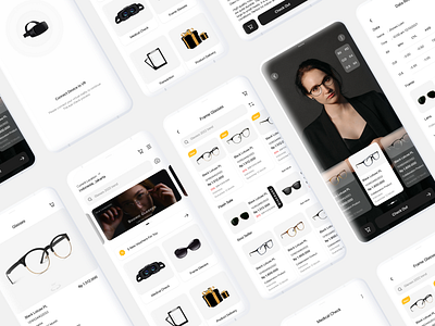 Glasses with Tech AR and VR mobile design product design ui design ux design ux research