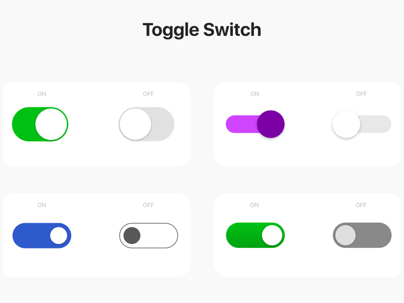 Toggle Switch by Tomi Fadilah on Dribbble