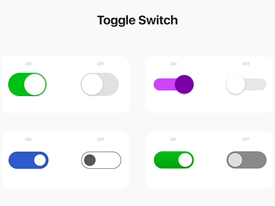 Toggle Switch icon icon design illustration product design ui design ui kit ux design ux research