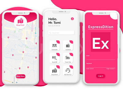 Expressdition app mobile aplikasi app app design application design flat icon illustration mobile app mobile app design mobile design mobile ui ponsel senior ui ui ux ui design ux ux ui ux design