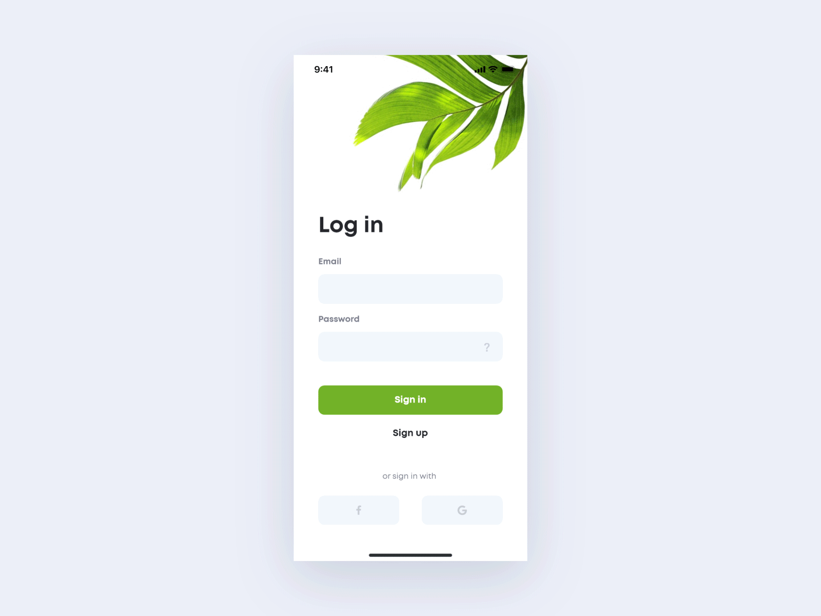 landing page animation