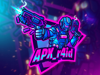 APX_r4id ESPORTS LOGO angry artwork character cute esport logo esportlogo esports esports logo esportslogo fps game gaming gaminglogo illustration logo mascot mascot character mascot design mascotlogo procreate