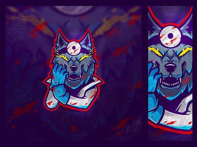 Dr. Wolf angry animal awesome bleed blood cool doctor esport logo mascot procreate skecth wolf
