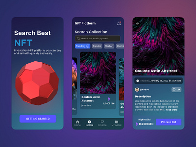 NFT Platform - Apps Design