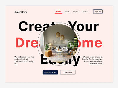 Interior Website Design - Super Home