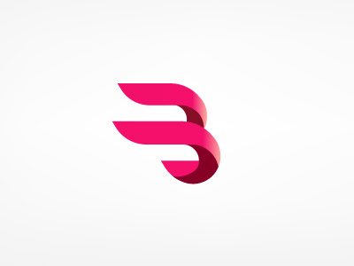 Byteco b initial logo pink
