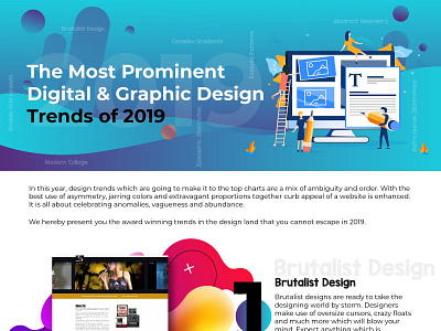 The Most Prominent Digital   Graphic Design Trends of 2019