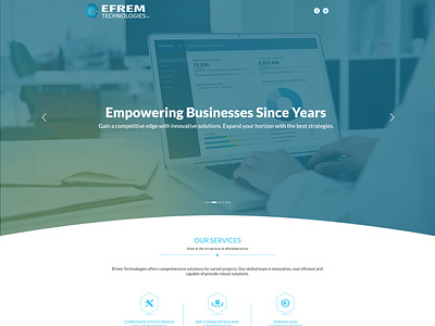 EFREM Technologies - Website Design Project