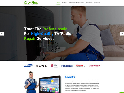 A Plus - Website Design Project