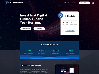 CryptFunder - Website Design Project