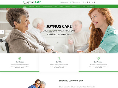 Joynus Care - Website Design And Development Project