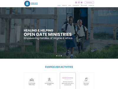 Open Gate Ministries - Website Design And Development Project affordable web design affordable website design ecommerce website design ecommerce website development web app development web design agency web design company web design services web development company website design services