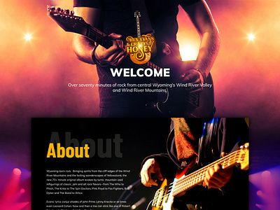 Ben Evans and Crazy Honey - Website Design Project