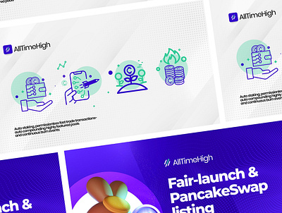 AllTimeHigh Visuals blockchain branding branding and identity flyer design graphics design