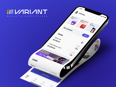 Variant app - Wallet & Marketplace app application finance marketplace wallet
