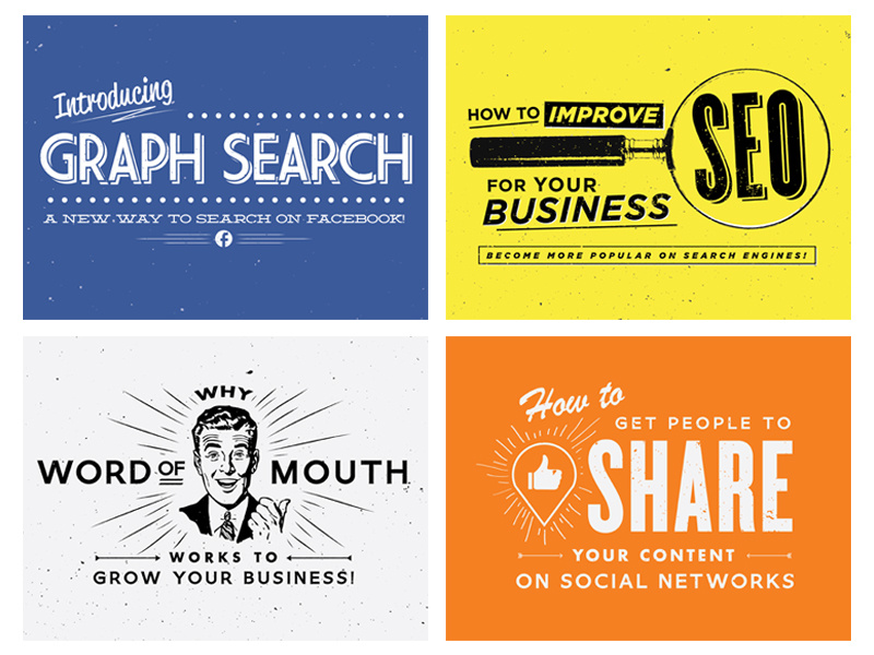 Blog Graphics blog tumblr likeable local typography retro vintage illustrator facebook graph search seo social media business