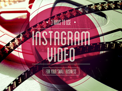 Instagram Video blog business film instagram post social media tumblr type typeography video vine