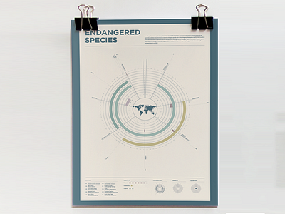 Endangered Species Infographic chart data endangered species infographic information map