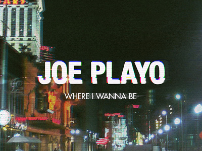 Joe Play- Where I Wanna Be album art atlantic city beach boardwalk cover glitch hip hop music new jersey rap record vhs
