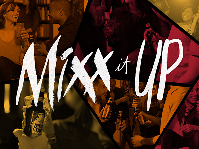 Mixx It Up brush expressive hand drawn lettering messy type typography