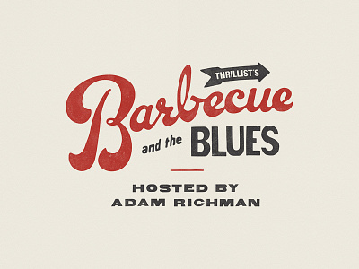 Barbecue and the Blues barbecue bbq branding event food lettering logo nyc script type typography