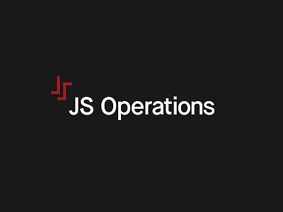JS Operations Logo branding consulting identity logo logotype mark typography