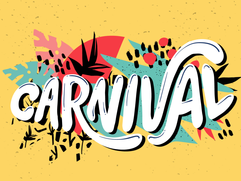 Carnival lettering by Natalia Lyskina on Dribbble