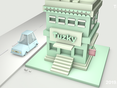 Tuzky's home c4d