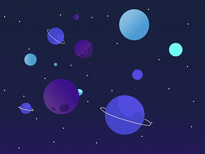 Illustration Stars illustration illustrator planets stars