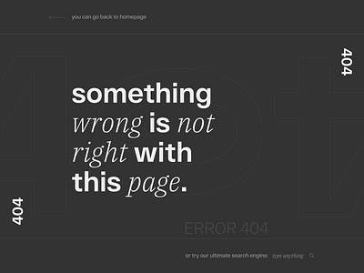 Daily UI – #008 008 404 dailyui design error ui