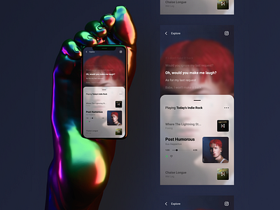 Daily UI – #009 009 dailyui design foot mockup music player ui