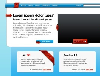 Web templates colour design type web 2.0 websites