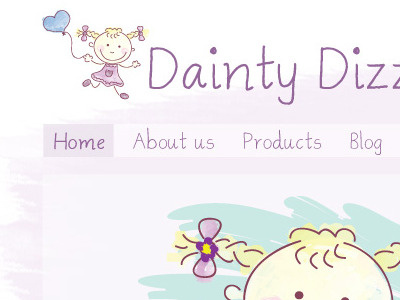 Daintydizzy branding cartoon colour graphic design illustration logo photography typography web design websites